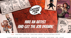 Desktop Screenshot of cartoonistforhire.com