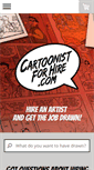 Mobile Screenshot of cartoonistforhire.com
